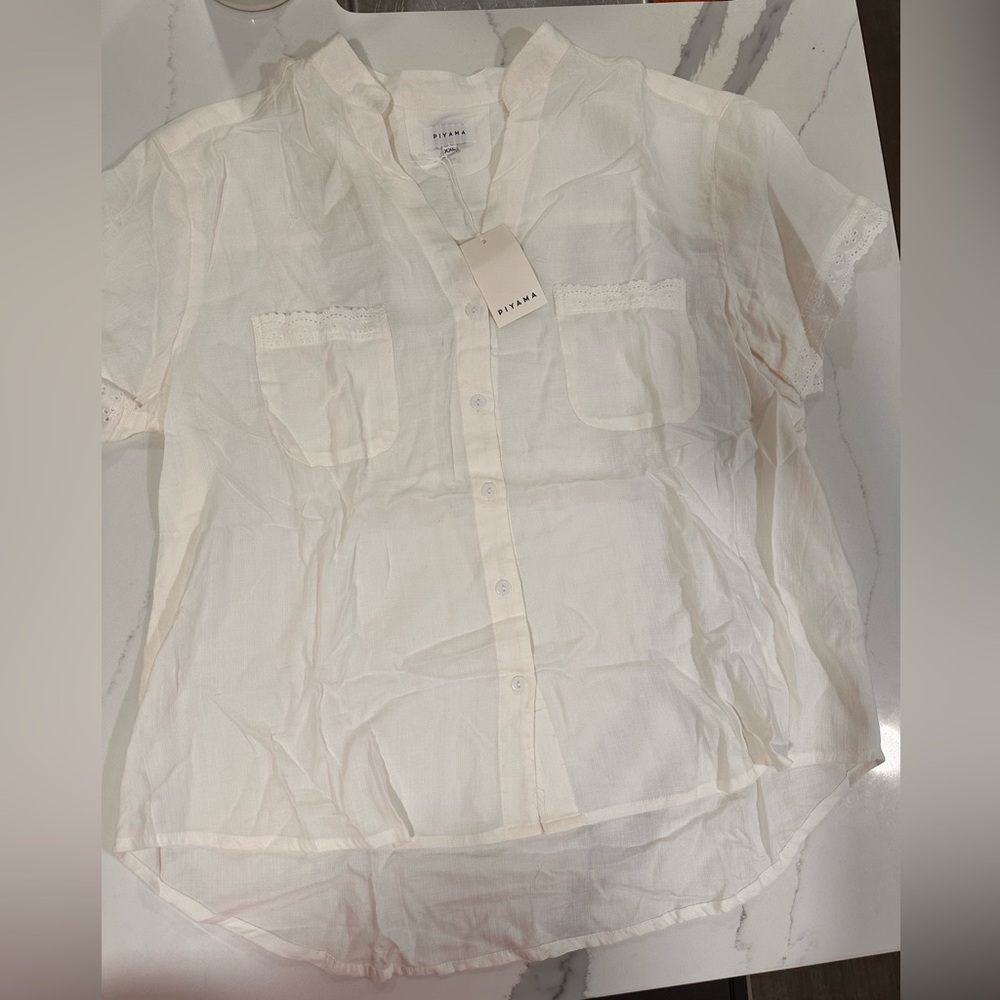 New with tags PIYAMA white Pajama Set size XXL